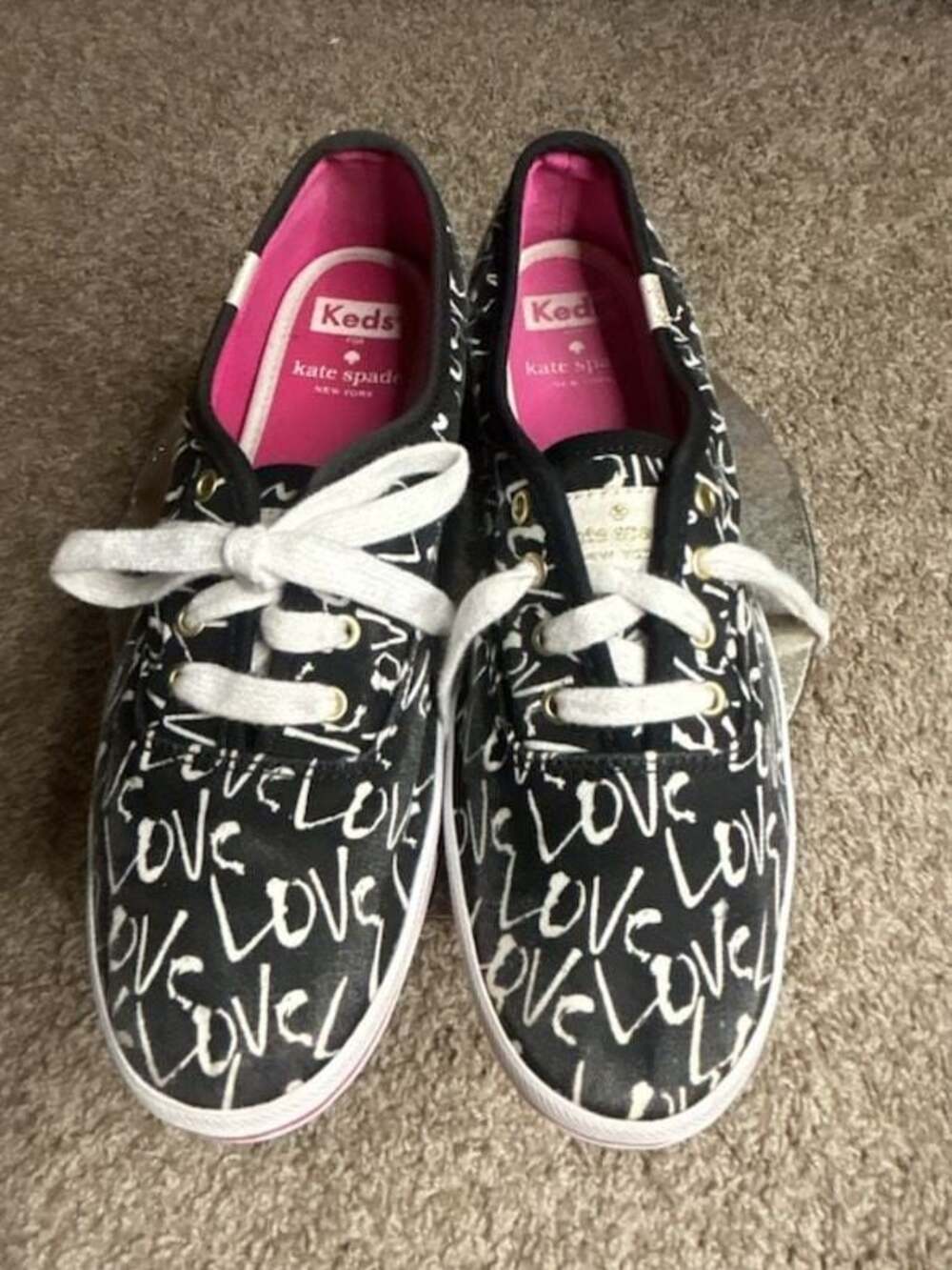 Keds x Kate Spade New York Love Print Sneakers Size 6.5